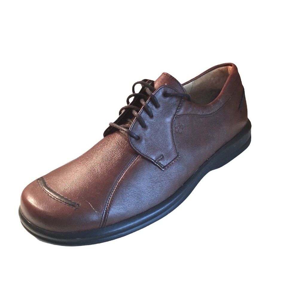 Ganter Womens Brown Genuine Leather Lace Up Casual‎ Oxford Shoes Size 7